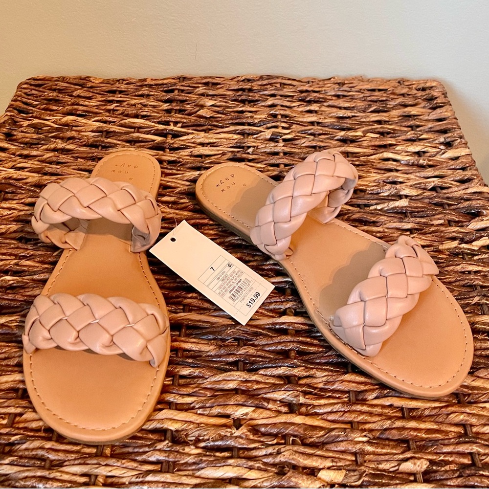 a new day Braided Tan Sandals